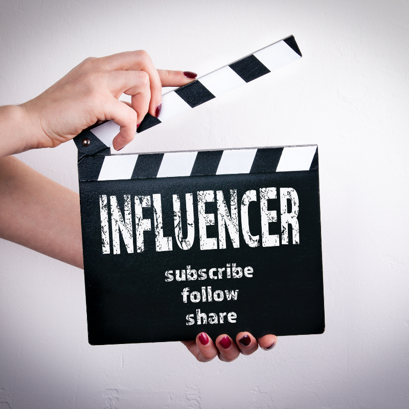 Image with the word Influencer on it for article on Brand Collaborations